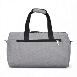 Чанта 44/25/21 с голям преден джоб изчистен модел сива