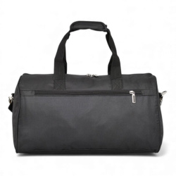 Чанта 44/25/21 с голям преден джоб изчистен модел черна