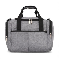 Сак за ръчен багаж 40/30/20 см с три външни джоба нов модел сив