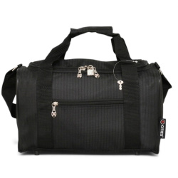 Спортен сак 35/20/20 см с крачета изчистен модел черен