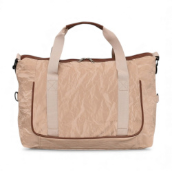 Малък сак 42/30/19 см красив дизайн бежов