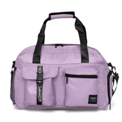 Пътна чанта 45/28/20 см с отделение за обувки лилава