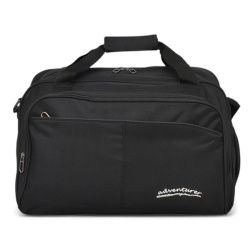 Пътна чанта 42/29/20 см с крачета и три външни джоба нов модел черна