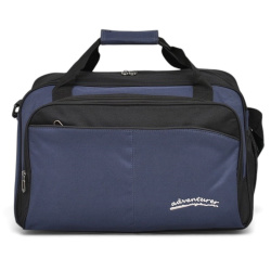 Пътна чанта 42/29/20 см с крачета и три външни джоба нов модел синя