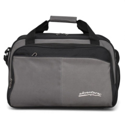 Пътна чанта 42/29/20 см с крачета и три външни джоба нов модел сива