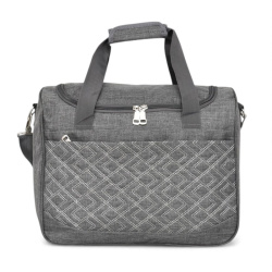 Пътна чанта за ръчен багаж 40/30/20 см с крачета топ модел сива