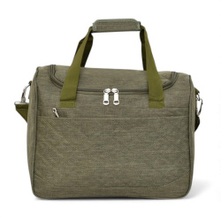 Пътна чанта за ръчен багаж 40/30/20 см с крачета топ модел зелена