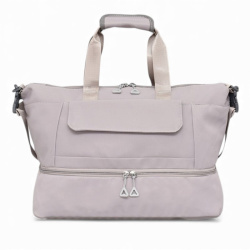 Пътна чанта 44/30/20 см здрав модел сива