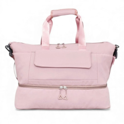 Пътна чанта 44/30/20 см здрав модел розова