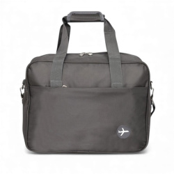 Пътна чанта за ръчен багаж 40/30/20 см с крачета топ модел сива