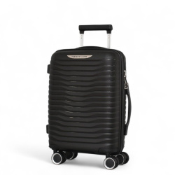 Куфар за ръчен багаж с четири колелца 52/36/18 топ модел черен