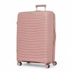 Голям куфар за ръчен багаж с четири колелца 76/50/30 розов