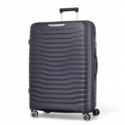 Голям куфар за ръчен багаж с четири колелца 76/50/30 син