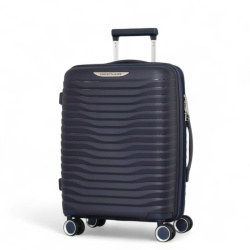 Малък куфар за ръчен багаж с четири колелца 55/40/20 син
