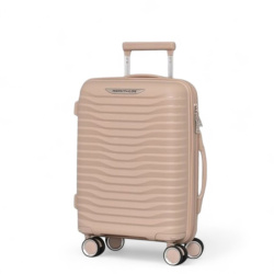 Куфар за ръчен багаж с четири колелца 52/36/18 топ модел бежов