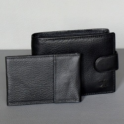 Мъжки портфейл от естествена кожа с вадещ се органайзер за документи