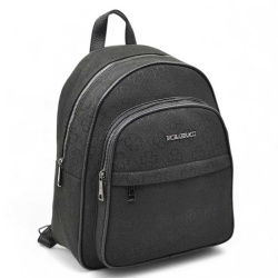 Дамска раница от здрав плат с много отделения топ модел черна