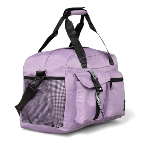 Пътна чанта 45/28/20 см с отделение за обувки лилава