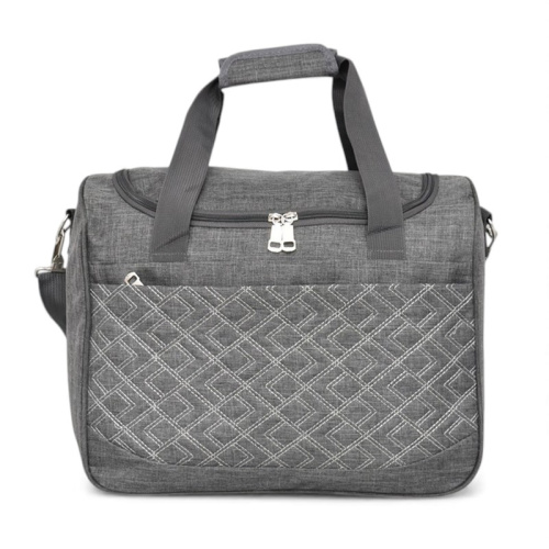 Пътна чанта за ръчен багаж 40/30/20 см с крачета топ модел сива