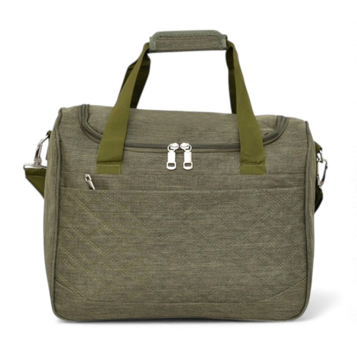 Пътна чанта за ръчен багаж 40/30/20 см с крачета топ модел зелена