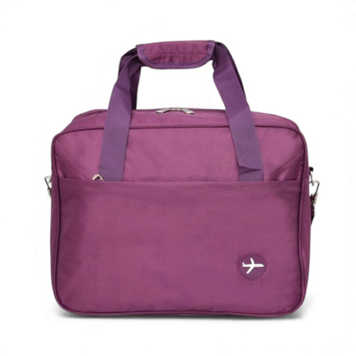 Пътна чанта за ръчен багаж 40/30/20 см с крачета топ модел лилава