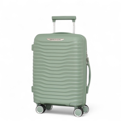 Куфар за ръчен багаж с четири колелца 52/36/18 топ модел зелен