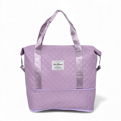 Сак за ръчен багаж 40/30/20 см сгъваем на едно ниво практичен модел лилав