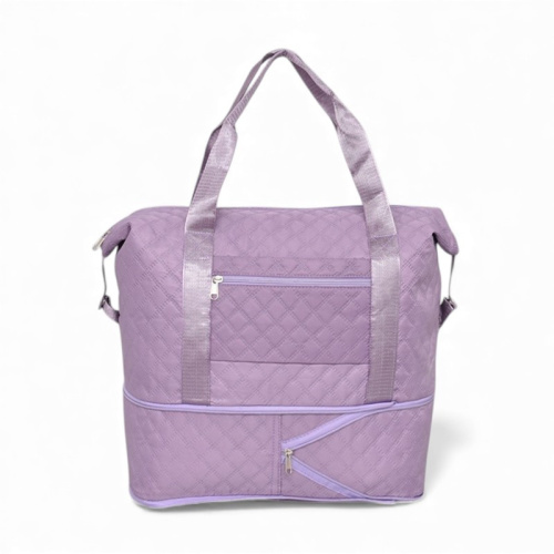 Сак за ръчен багаж 40/30/20 см сгъваем на едно ниво практичен модел лилав