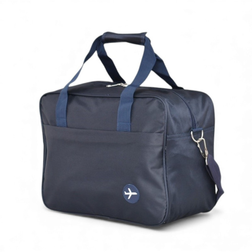 Пътна чанта за ръчен багаж 40/30/20 см с крачета топ модел синя