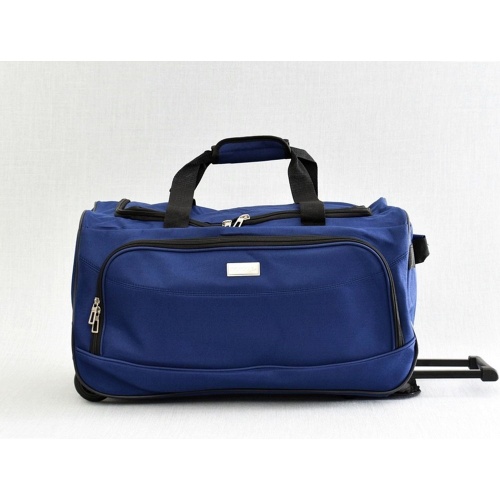 Сак за ръчен багаж с колелца и регулираща се дръжка, 54/30/29 см, от брезент