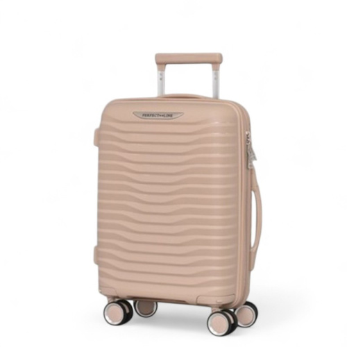 Куфар за ръчен багаж с четири колелца 52/36/18 топ модел бежов