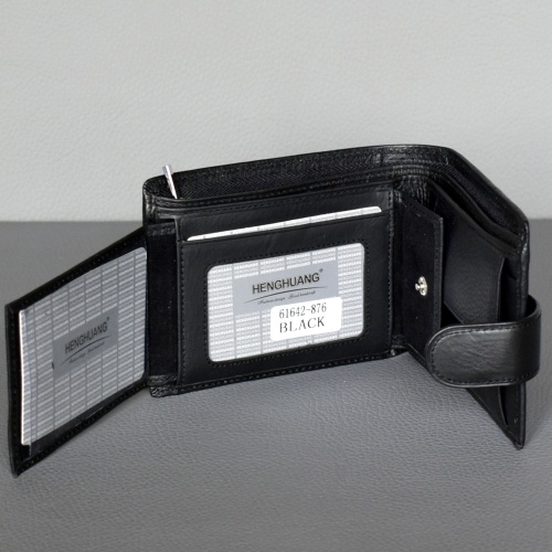 Мъжки портфейл от естествена кожа с вадещ се органайзер за документи