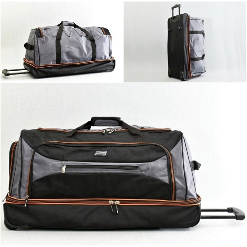 Сак с колелца 39//74/33 см, пътна чанта, от здрава текстилна материя