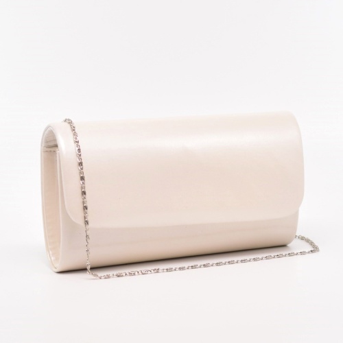 Клъч официална дамска чанта от еко кожа българска перла