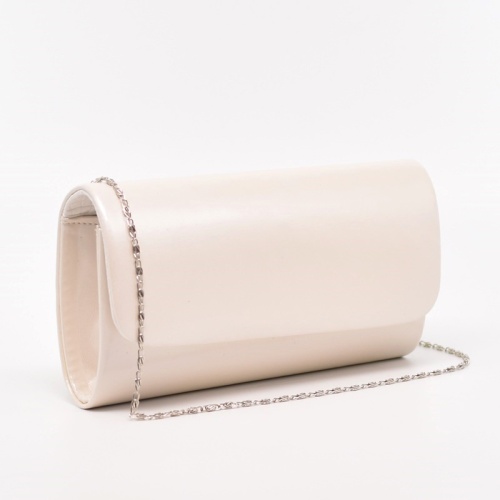 Клъч официална дамска чанта от еко кожа българска перла