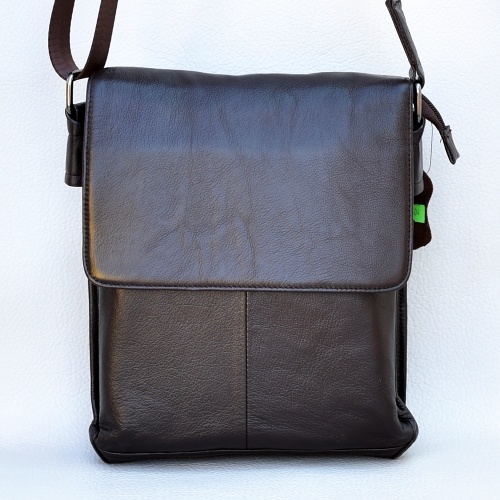 Мъжка чанта от естествена телешка кожа спортно-елегантен модел