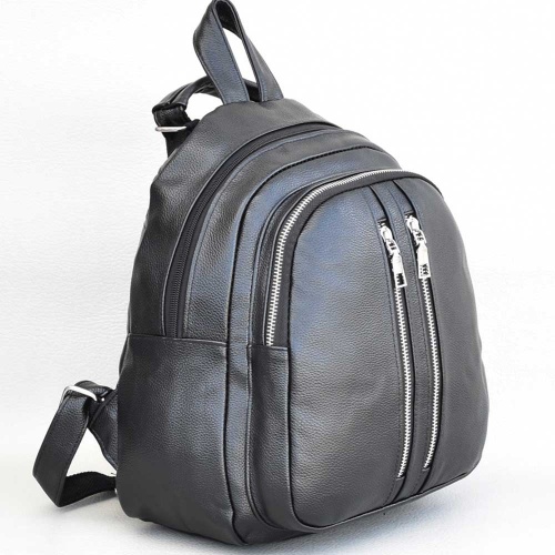 Дамска раница-чанта от еко кожа, практичен модел , черна