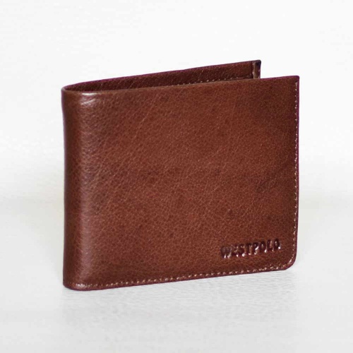 Мъжки портфейл от естествена кожа 2 в 1, с вадещ се органайзер за документи, кафяв