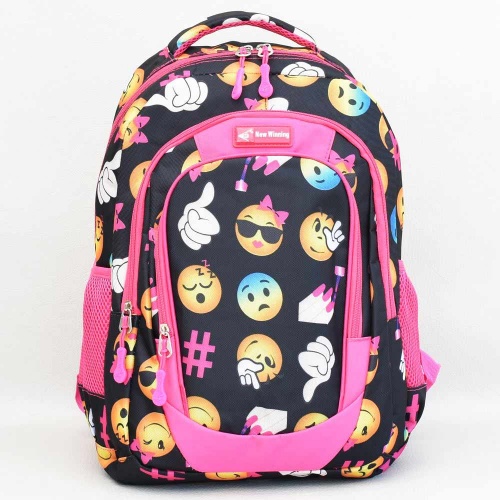 Ученическа раница за момиче Усмивки, непромокаема, практична и удобна
