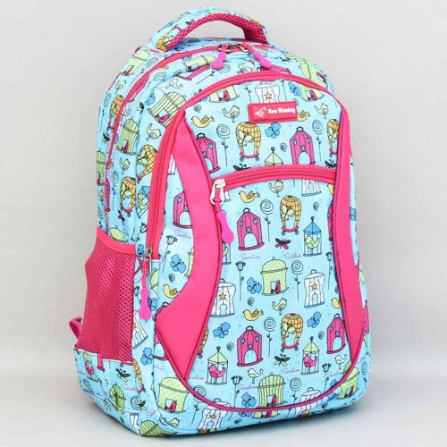 Ученическа раница за момиче, непромокаема, практична и удобна, резедава