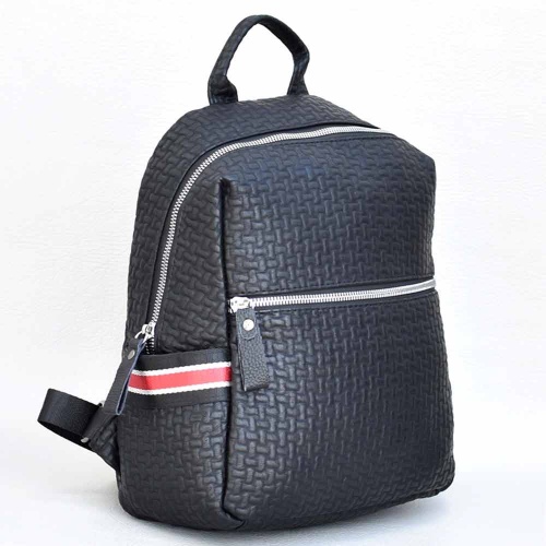 Дамска раница от еко кожа, евтина, нов стилен модел, черна