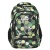 Ученическа раница Футбол непромокаема с много отделения тъмен зелен десен