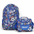 Ученическа раница и термо чанта за храна ФУТБОЛ топ модел син десен