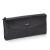 Дамско портмоне от телешка кожа с високо качество изчистен модел черно