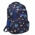 Ученическа раница Космос евтина с много външни джобчета тъмно синя
