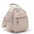 Дамска раница/чанта с две основни отделения с цип класически модел бежова