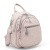 Дамска раница/чанта с две основни отделения с цип класически модел пудра