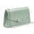 Официална дамска чанта клъч с лек релеф топ модел зелена