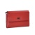 Дамско портмоне от естествена кожа с магнитно закопчаване малко олекотен модел червено