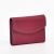 Малко дамско портмоне от естествена кожа, олекотен модел, бордо